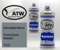 Preview: Mercedes-Benz, Andoritgrau Metallic, 7370: 400ml Sprühdose + 400ml Klarlack - Set, von ATW Autoteile West.